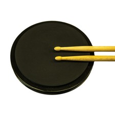 SKY 8 Inch Silent Drum Practice Pad Round Black Color by Sky Durable