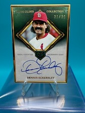2023 Topps Chrome Gilded DENNIS ECKERSLEY AUTO GOLD FRAMED HOF #d 21/25 Box4