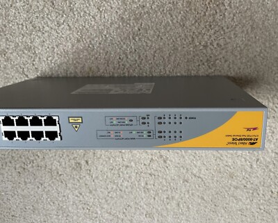 Allied Telesis Telesyn AT8000/8POE 8 Port POE Fast Ethernet Switch