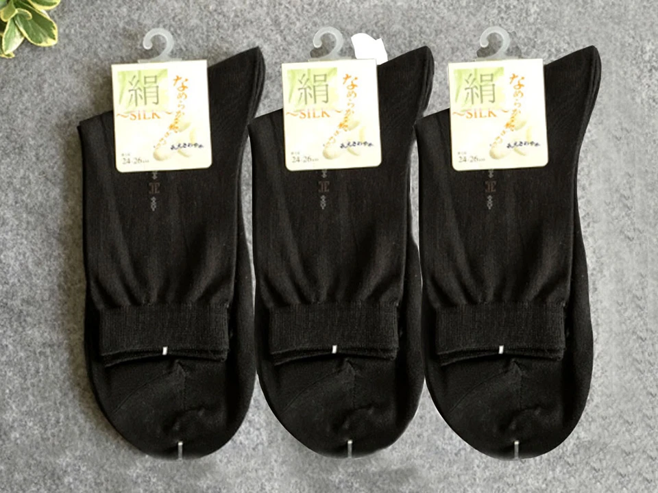 30 pares/lote de calcetines de vestir de seda para hombre calcetines tobilleros altos deportes informales calcetines delgados Foto 3 de 3