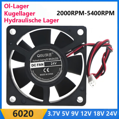 6020 High-Performance Case Fan DC Bürstenlos Gehäuse Lüfter PC 60mm Lüfter leise