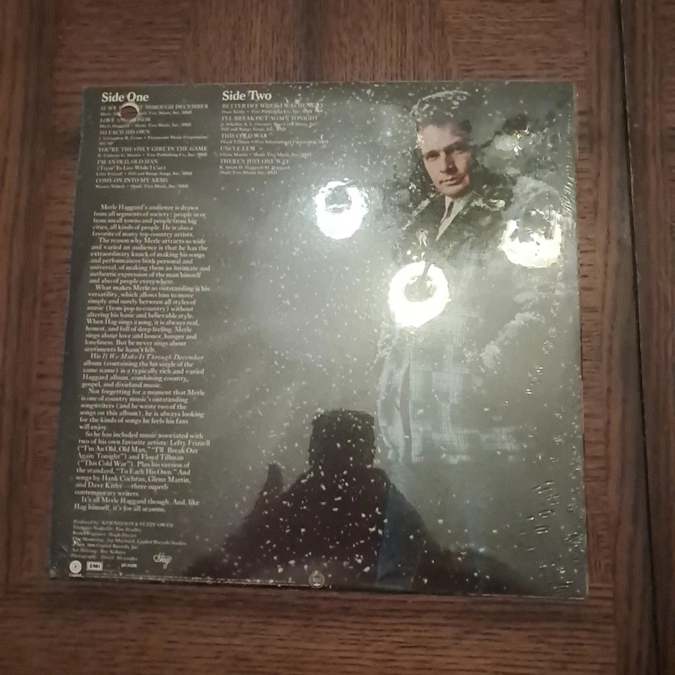 Merle Haggard If We Make It Through December LP Capitol ST-11276 Sealed!!! - Image 2 of 2