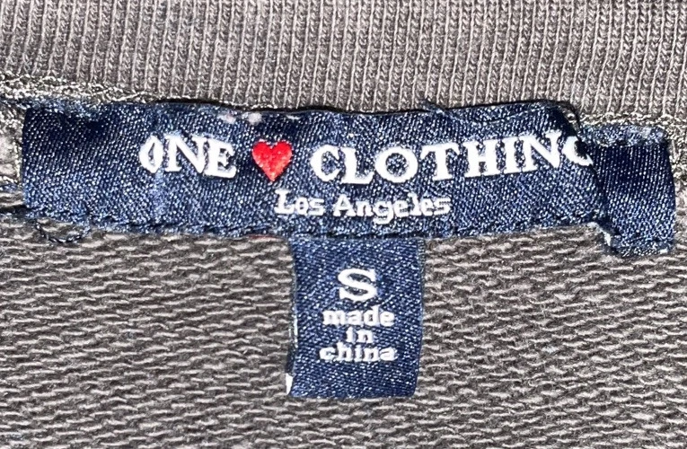 Sudadera Woodstock New York para mujer pequeña gris.   10128 Foto 3 de 3