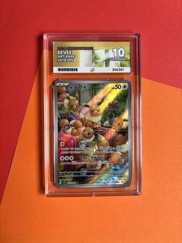 Pokémon TCG Eevee Crimson Haze Full Art Rare #78 Ace Graded Pristine Gem Mint 10