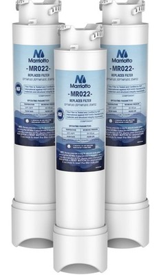 Marriotto MR022 Replacement Water Filter, Pack of 3, EPTWFU01/EPTWFU01C/EWF02