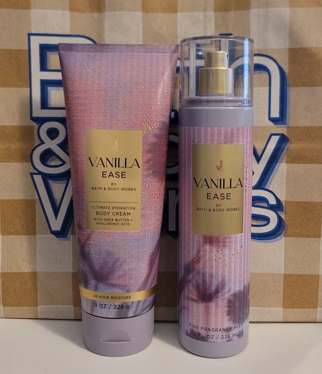 Bath & Body Works VANILLA EASE Body Cream & Fine Fragrance Mist | eBay
