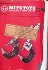 Mitutoyo Catalog 3000 Precision Measuring Tools 1970s Middlesex NJ Industrial