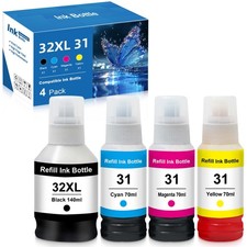 Compatible 31 32XL Ink Bottle for Ink for Smart Tank 7301