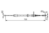 Bosch Seilzug, Feststellbremse Hinten Links Rechts FüR MERCEDES-BENZ