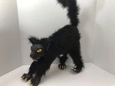 Paper Magic Group Halloween Black Cat Plush Posable 2003 Spooky Prop Decoration