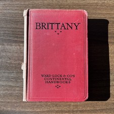 BRITTANY Ward Lock & Co Continental Handbook 1950s? Maps photos  