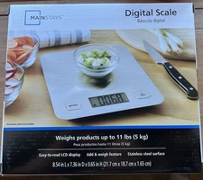 Mainstays Digital Stainless Steel Kitchen Scale