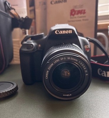 Canon EOS Rebel T5 DSLR Kit w/ 18-55 & 75-300 Lenses + 32GB SD Card + Manuals