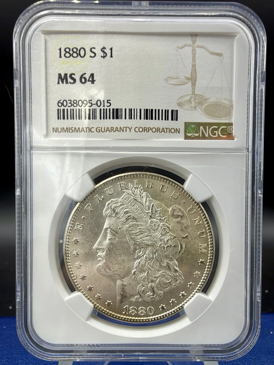 アメリカ 1880 S ドル 銀貨 NGC MS64 モルガンダラー 036 MS 64 Graded 1880 Year Morgan US Dollars (1878-1921) for sale | eBay