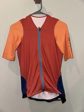 Velocio Men's Concept SE Jersey Size Small Rust Orange Aero Race Cycling