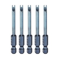 "5Er-Set 1/4\" Sechskant U5 Magnetkopf 6,6 Cm U-Bits FüR Schraubendreher Blau"
