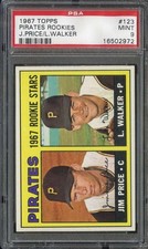 1967 TOPPS #123 JIM PRICE/LUKE WALKER PSA 9 (RC) PIRATES PIRATES ROOKIES *B67127