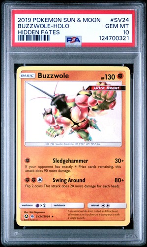Buzzwole graded PSA 10 for sale on eBay