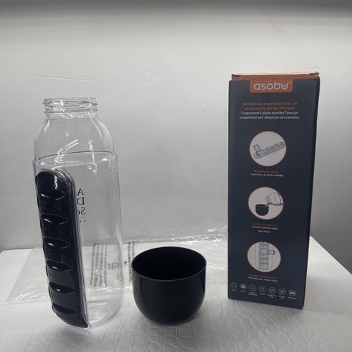 Asobu Pillen Organizer - Stoßfest Tritan - Wasserflasche 20 Unzen/100 % BPA-frei  - Bild 6 von 8