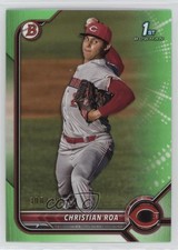 2022 Bowman Prospects Neon Green Border 308/399 Christian Roa #BP-130 0b3