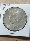 1926 S Silver Peace Dollar 90% Silver Circulated