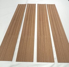 Sapele Wood Veneer: 1/16" Thick 4 Sheets  31.5" X 5"  4.5 Sq Ft