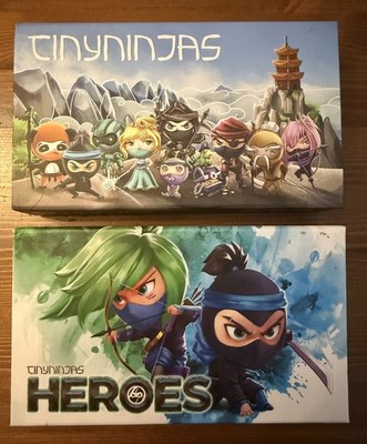 Tiny Ninjas Set - OG & Heroes Board Games COMPLETE Kickstarter Edition