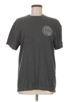 Superare Women Gray Short Sleeve T-Shirt M