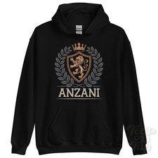 ANZANI FANTASY COAT OF ARMS HOODIE novelty parody family name crest