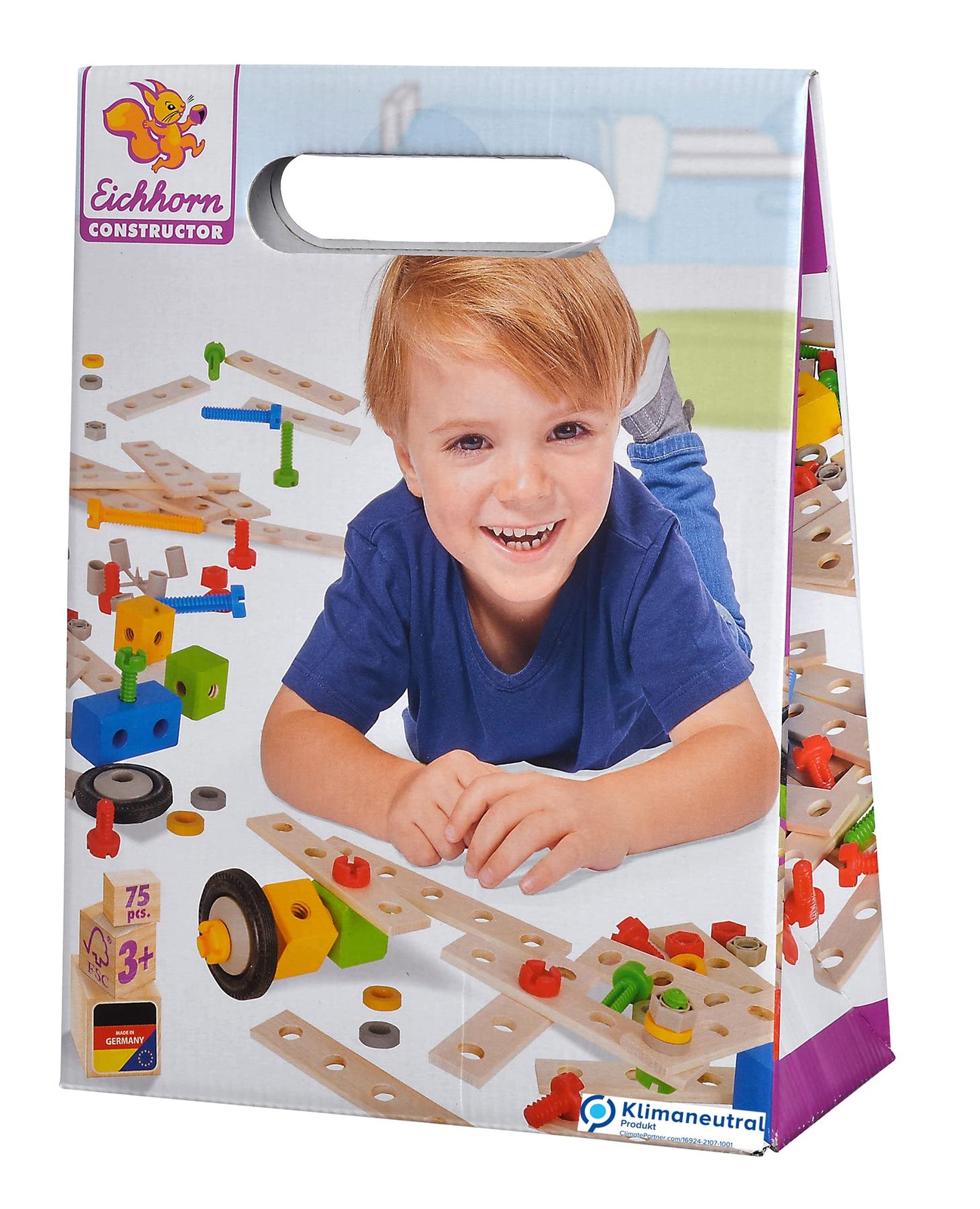 Eichhorn 100039024 - Constructor Tuning Set, 75-TLG., Holz-Konstruktions-Set, Bu