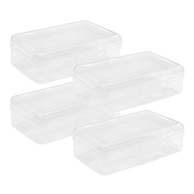 Large Capacity Clear Pencil Box, Pencil Case, Plastic Pencil Boxes, Stackable...