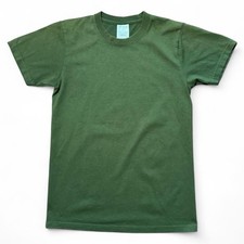 Vintage Green Faded Workwear Uniform T-shirt Small 17x26 Utility Canada Army