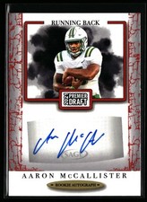 Aaron McCallister 2021 SAGE Premier Draft #A32 Autographs Red UNC Charlotte Auto