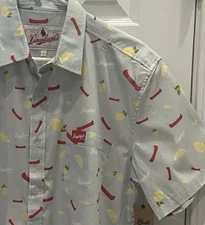 NWT Leinenkugel Button Up Shirt Men's Small Short Sleeve Summer Shandy Beer