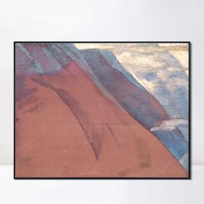 Framed Canvas Giclee Print Study of Mountains, 1931 by Nicholas Roerich Wall Art