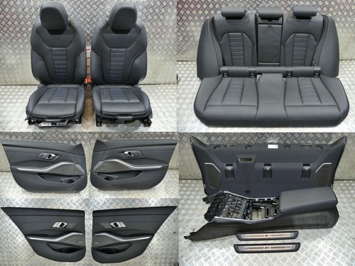 BMW 3 G20 SPORT Lederausstattung Sitze Seats ERHITZ Vernasca Schwarz Blau naht