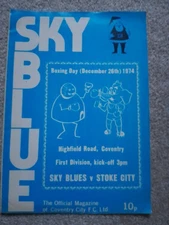 Coventry City v Stoke City 26/12/1974