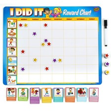 Kids Behavior Reward Chart - 63 Chores as Potty Train,  More.  Thick Magneti...