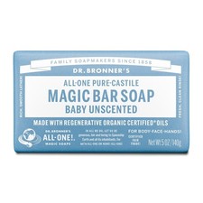 Pure-Castile Soap Bar for Babies Unscented Gentle for Face Body and Hands 5 oz