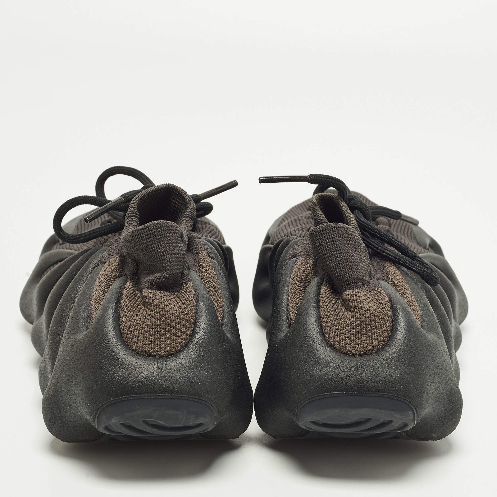 Yeezy x Adidas 450 Dark Slate Size 46 23 Black Knit Fabric Low Top Sneakers thumbnail 5