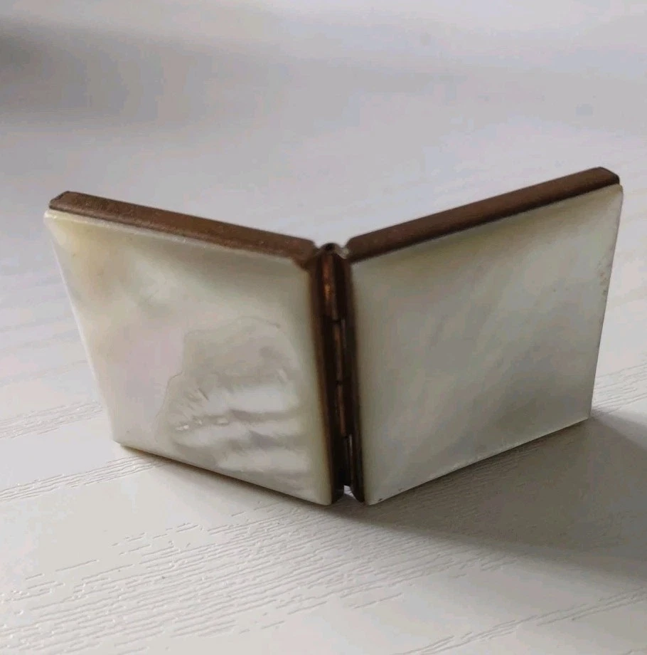  Marco plegable de fotos madreperla años 40 1,5 X 1,5  Foto 2 de 3