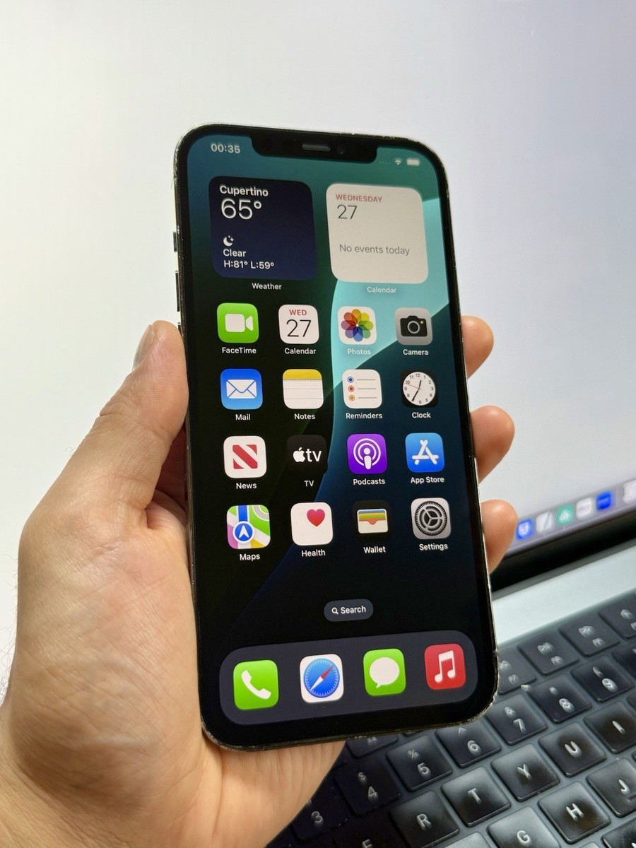 Apple iPhone 12 Pro Max Black Graphite 128GB AT&T (Back Cracked