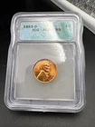 1953 D Lincoln Wheat Cent Penny Coin ICG MS66 RED RD Gem BU Denver Mint #801