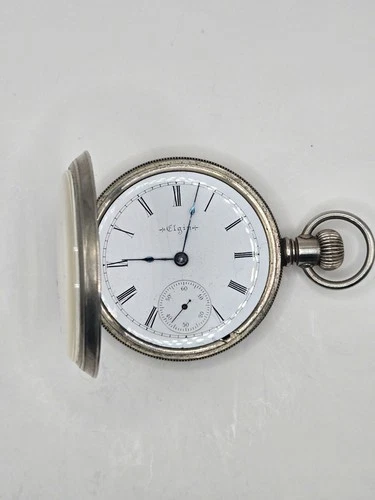 Antique 1899 Elgin 18s Pocket Watch 7 Jewel Open Face Runs Clean Movement USA