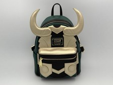 Loungefly Loki Mini Backpack Gold Disney Marvel Excellent Condition