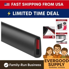 EPDM U Channel Edge Protector - 20ft Self Stick Rubber Trim for Sharp Edges