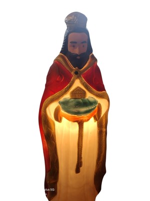 Vintage Wise Man Men Kings Lighted Blow Mold Christmas Nativity Works