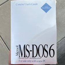 Microsoft MS DOS 6 User's Guide 3.5 Disks Certificate of Authenticity Sealed