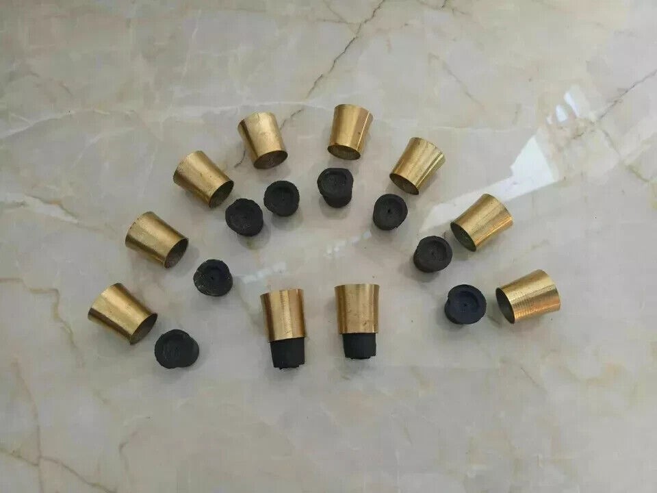 PUNTA DE REPUESTO DE LATÓN PARA BASTÓN / BASTÓN LOTES DE 10 PIEZAS