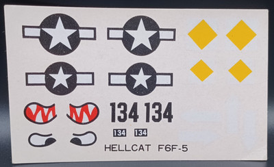 Hobbycraft | No. HC1221 | 1:72 Grumman F6F-5 Hellcat Decals